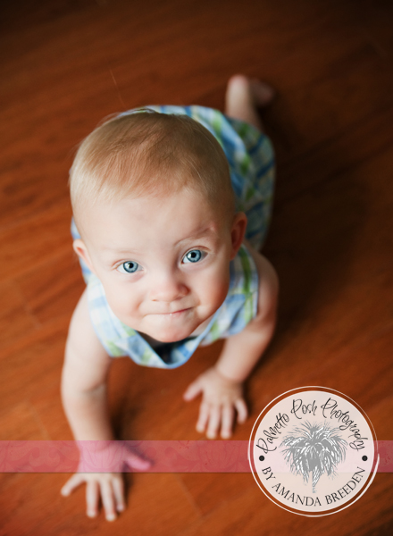 baby boy crawling