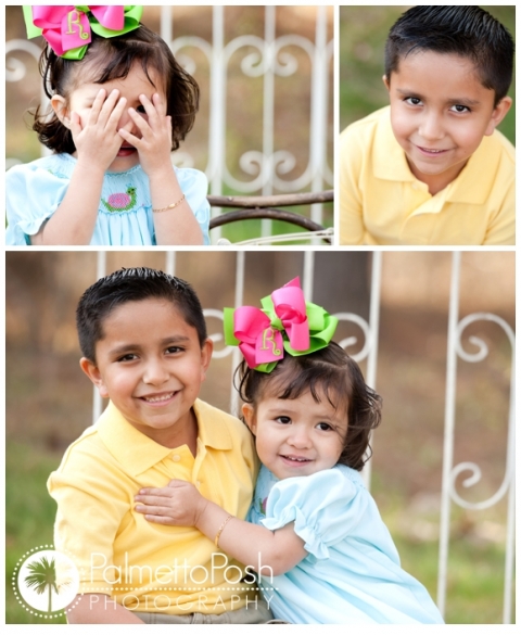 sibling outdoor easter potraits