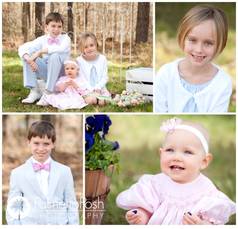 sibling outdoor easter photo