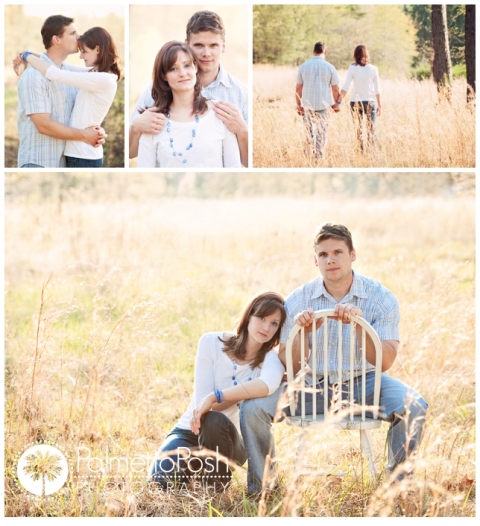 couple in a field