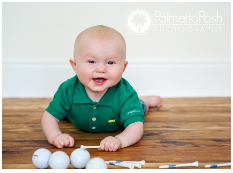 boy with golf balls