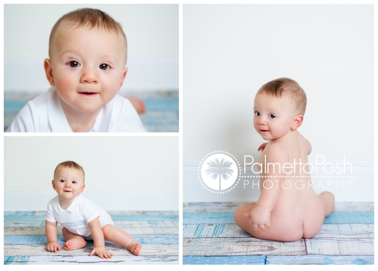 6 month old poses, palmetto posh photography greenwood sc
