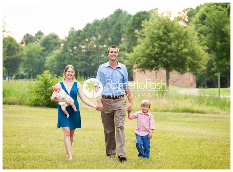 family walking