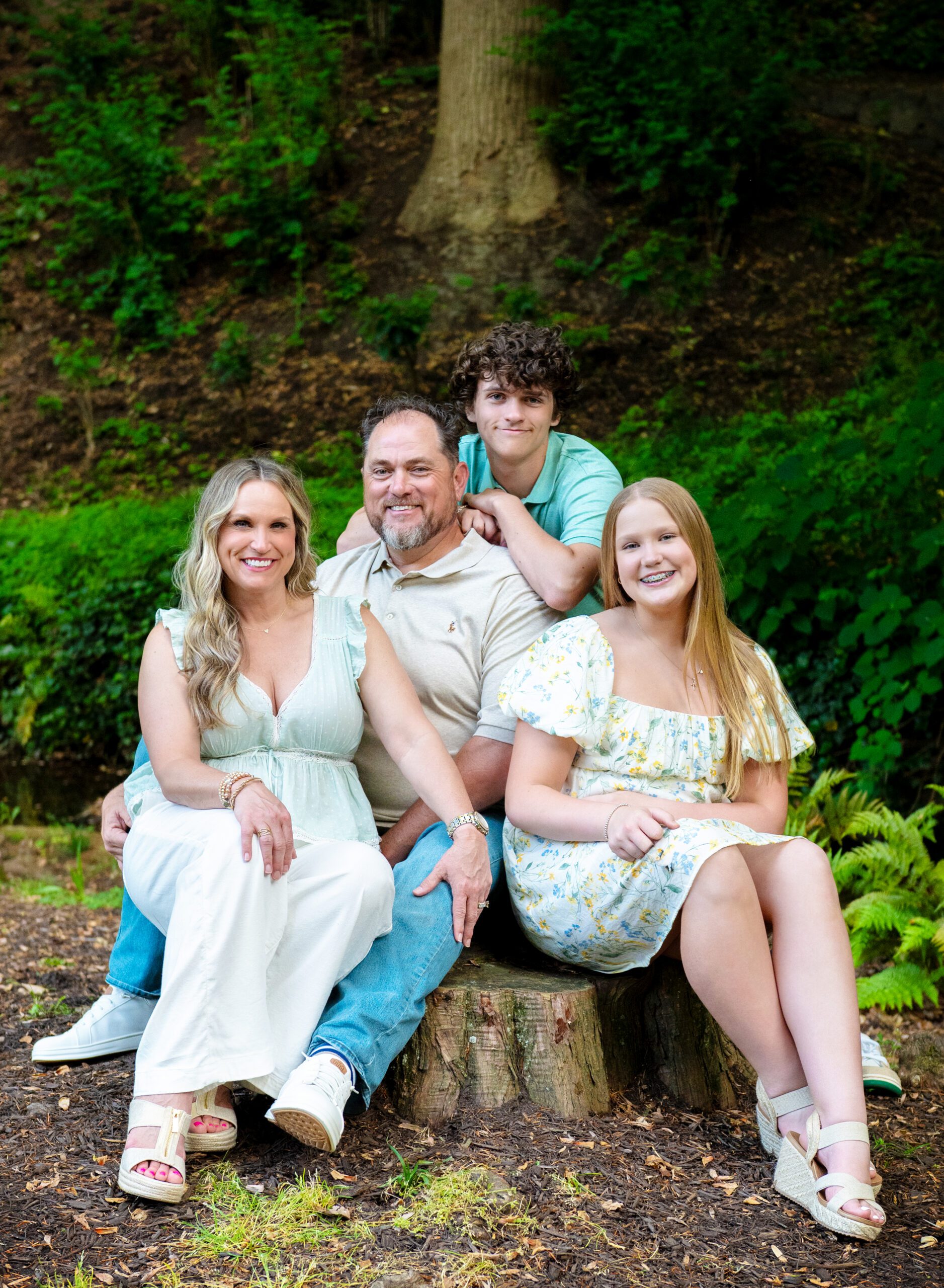falls park family photo session